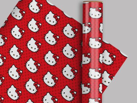 HELLO KITTY 4m Roll Wrapping Paper Supply