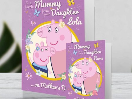 Peppa Pig Giant Personalised Mother s Day Card  From Your Daughter  For Discount