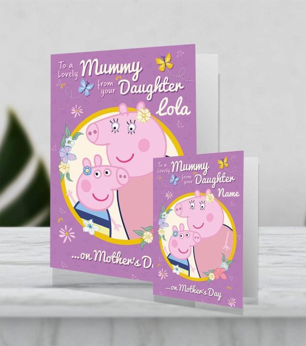 Peppa Pig Giant Personalised Mother s Day Card  From Your Daughter  For Discount