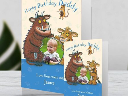 The Gruffalo Giant Personalised  Daddy  Birthday Photo Card Online now