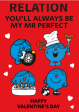 Mr Men & Little Miss Personalised  Mr. Perfect  Valentine s Day Card For Sale