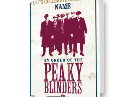 Peaky Blinders Personalised Christmas Card Discount