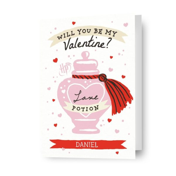 Harry Potter Personalised  Love Potion  Valentine s Day Card Online Sale