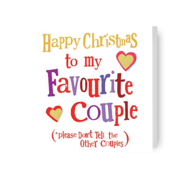 Brightside  Happy Christmas To My Favourite Couple  Christmas Card on Sale