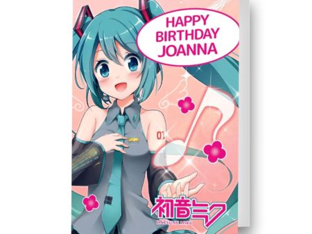 Hatsune Miku Personalised Birthday Card For Discount