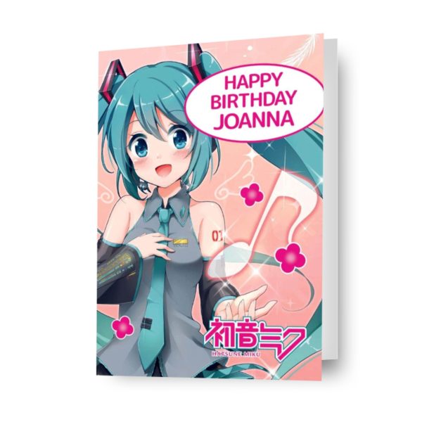 Hatsune Miku Personalised Birthday Card For Discount