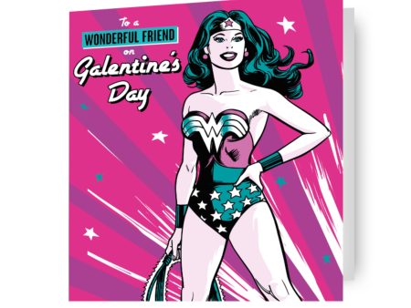 Wonder Woman  Galentine s Day  Valentine s Day Card Online Sale