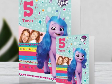 My Little Pony Giant Personalised Rainbow Birthday Photo Card Online Sale