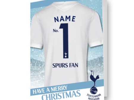 Tottenham Hotspur FC Personalised Shirt Christmas Card Sale