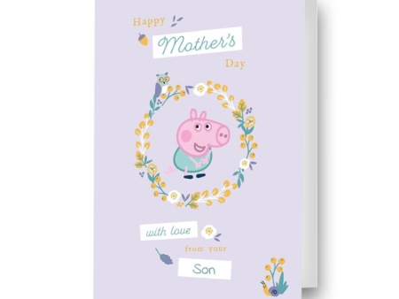 Peppa Pig Personalised Mother s Day Card  With Love From Your...  Sale