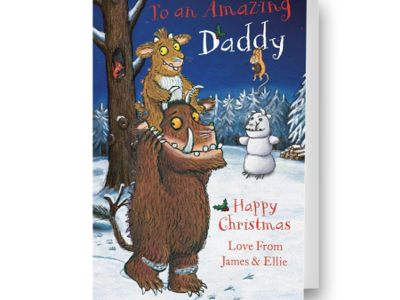 The Gruffalo Personalised  Amazing Daddy  Christmas Card Supply