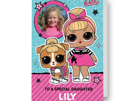 LOL Surprise Personalised Photo Birthday Card Discount