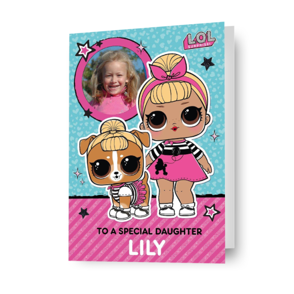 LOL Surprise Personalised Photo Birthday Card Discount