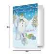 The Snowman Granddaughter Christmas Card Cheap