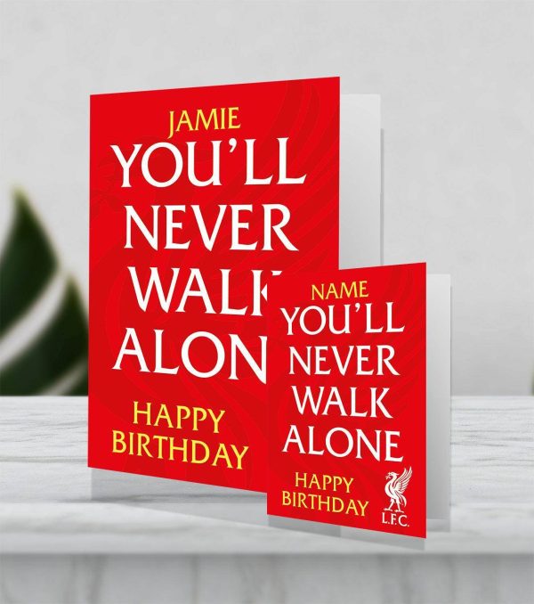 Liverpool FC Personalised Giant  You ll Never Walk Alone  Birthday Card Hot on Sale