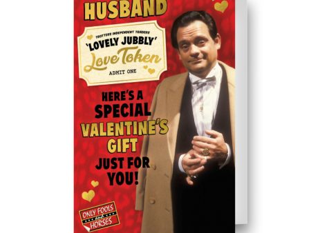 Only Fools and Horses  Lovely Jubbly Love Token  Valentine s Day Card Online now