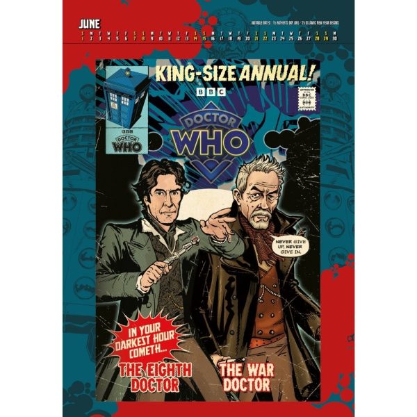 DOCTOR WHO CLASSIC 2025 A3 DELUXE CALENDAR Hot on Sale