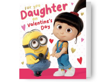 Despicable Me  Daughter  Valentine s Day Card For Sale