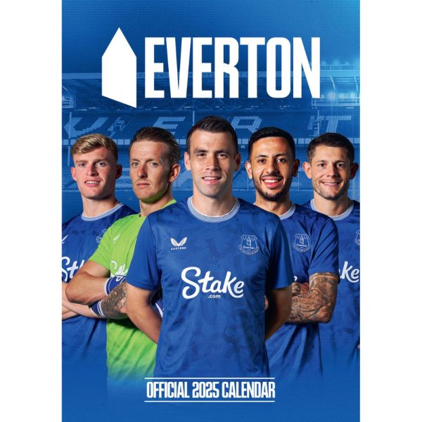 EVERTON FC 2025 A3 CALENDAR For Discount