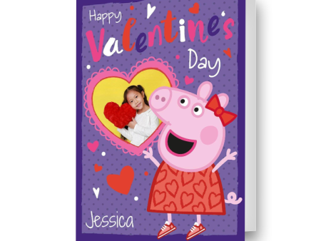 Peppa Pig Personalised Valentine s Day Photo Card Cheap