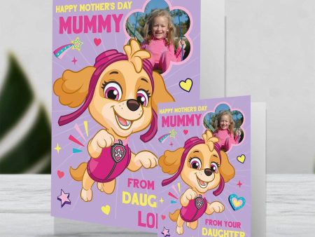 Paw Patrol Giant Personalised Mother s Day Photo Card  From Your Daughter  Online Sale