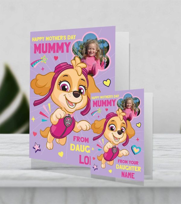 Paw Patrol Giant Personalised Mother s Day Photo Card  From Your Daughter  Online Sale