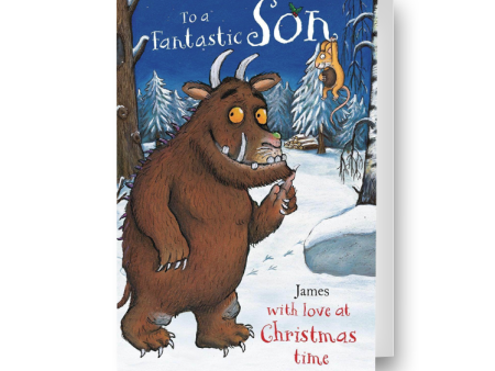 The Gruffalo Personalised  Fantasic Son  Christmas Card Hot on Sale