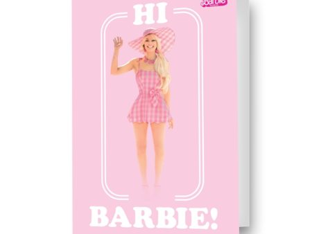 Barbie Movie Personalised  Hi Barbie!  Birthday Card Sale