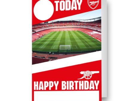 Arsenal FC Personalised Birthday Card With Sticker Sheet Online Hot Sale