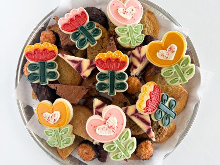 Funky Florals Cookie Platter Online