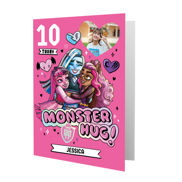 Monster High Personalised Photo Age Birthday Card Sale