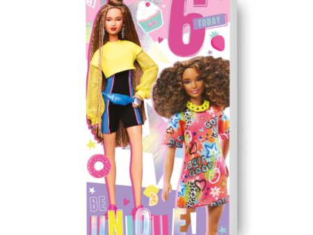 Barbie Age 6 Birthday Card For Sale