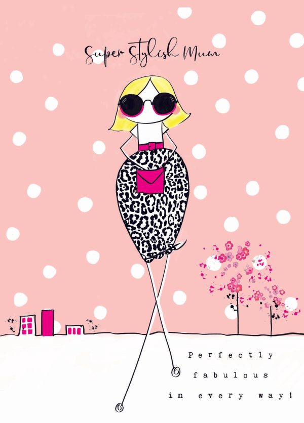 BEXY BOO  SUPER STYLISH MUM  MOTHER S DAY CARD Sale