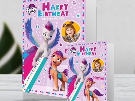 My Little Pony Giant Personalised  Smile, Sparkle, Shine  Birthday Card Online now