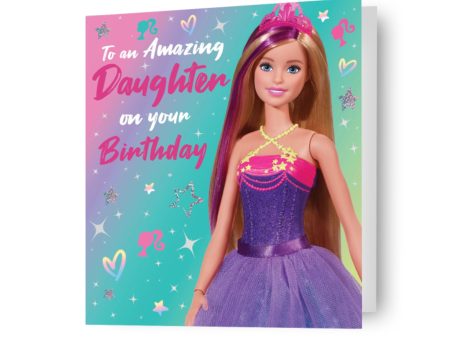 Barbie Fairy  Amazing Daughter  Birthday Card Cheap