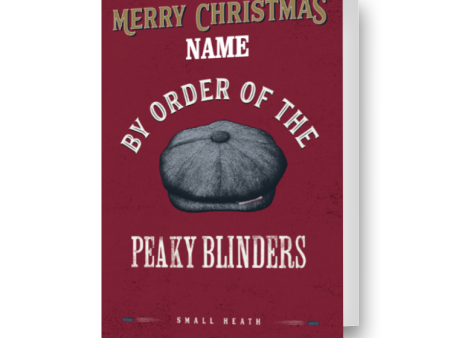 Peaky Blinders Personalised  Merry Christmas  Card Supply