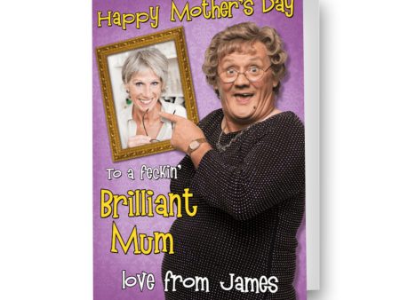 Mrs Brown s Boys Personalised  Brilliant Mum  Mother s Day Photo Card For Cheap