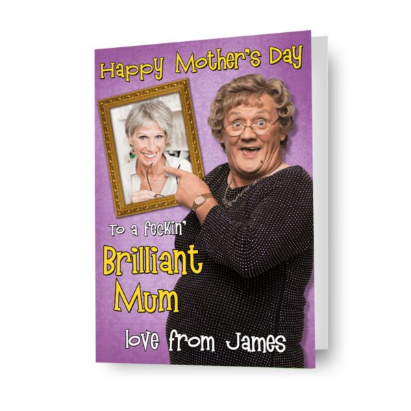 Mrs Brown s Boys Personalised  Brilliant Mum  Mother s Day Photo Card For Cheap