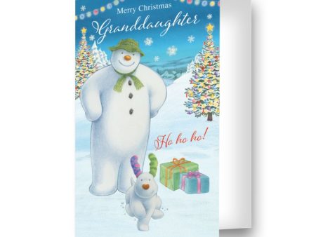 The Snowman Granddaughter Christmas Card Cheap