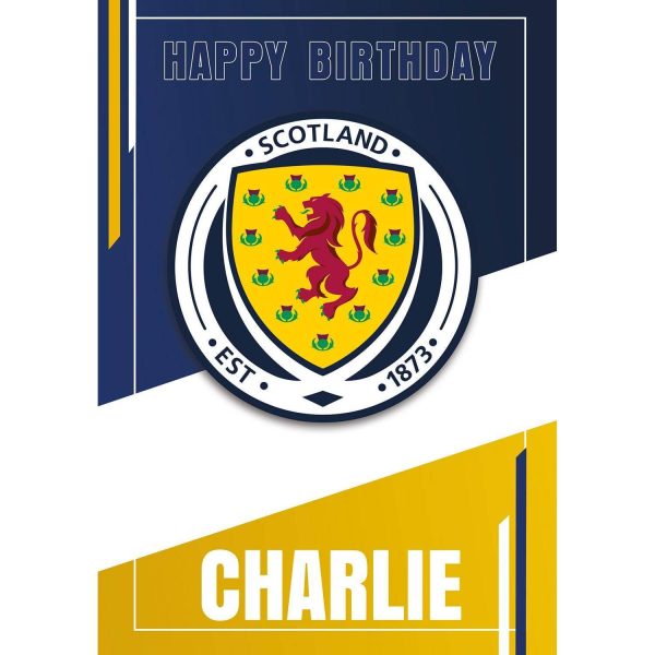 Scotland FC Personalised Birthday Card Cheap