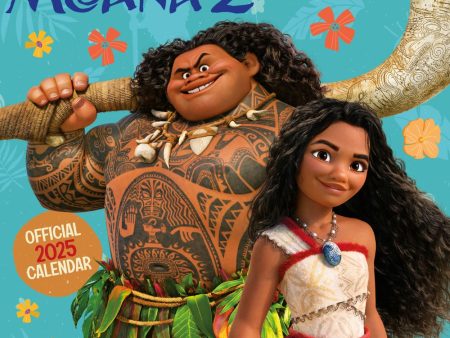 DISNEY MOANA 2 MOVIE 2025 SQUARE CALENDAR Online Sale