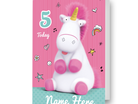 Despicable Me Minions Personalised Unicorn Birthday Card Sale