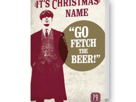 Peaky Blinders Personalised Name Christmas Card Hot on Sale