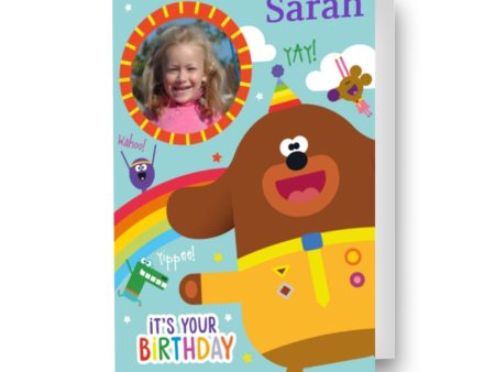 Hey Duggee Personalised Photo Birthday Card Supply