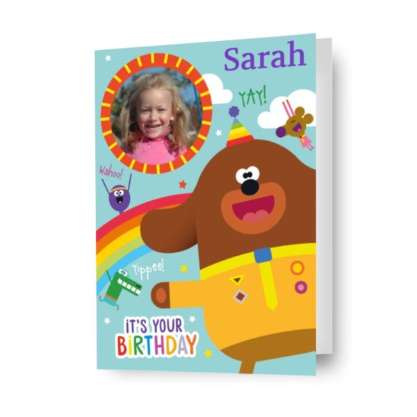 Hey Duggee Personalised Photo Birthday Card Supply