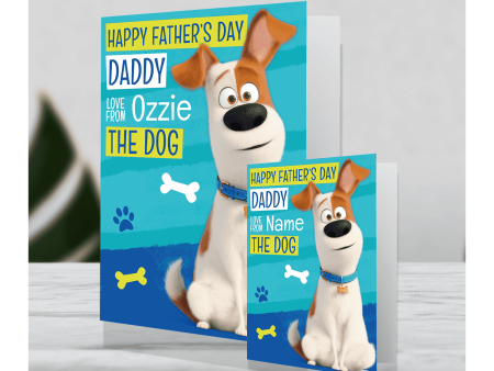 The Secret Life of Pets Giant Personalised Father s Day Card  From The Dog  For Discount