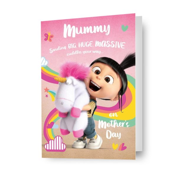 Despicable Me Minions Personalised  Massive Cuddles  Mother s Day Card on Sale