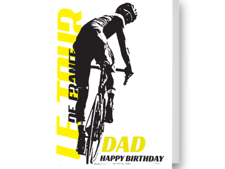 Tour De France Personalised Birthday Card Supply