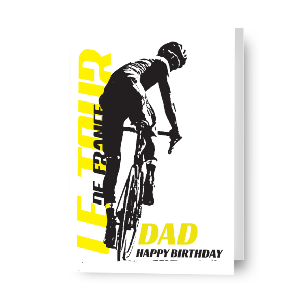 Tour De France Personalised Birthday Card Supply