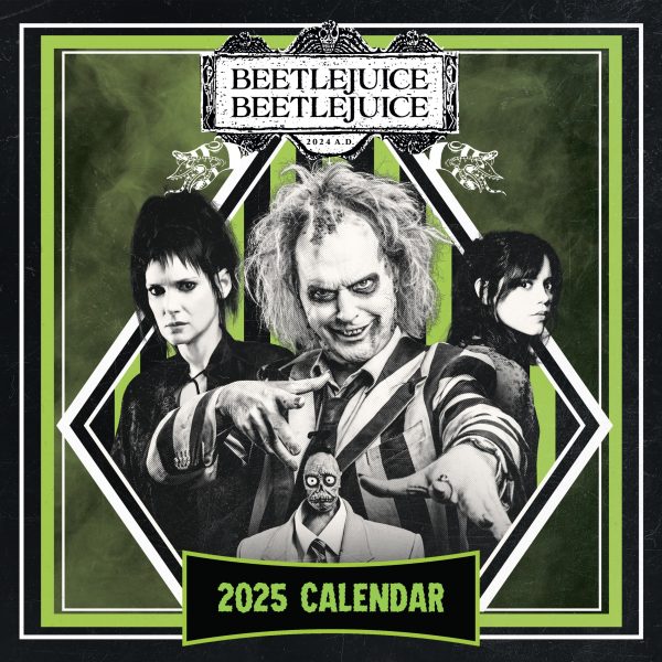 BEETLEJUICE 2 MOVIE 2025 SQUARE CALENDAR Discount